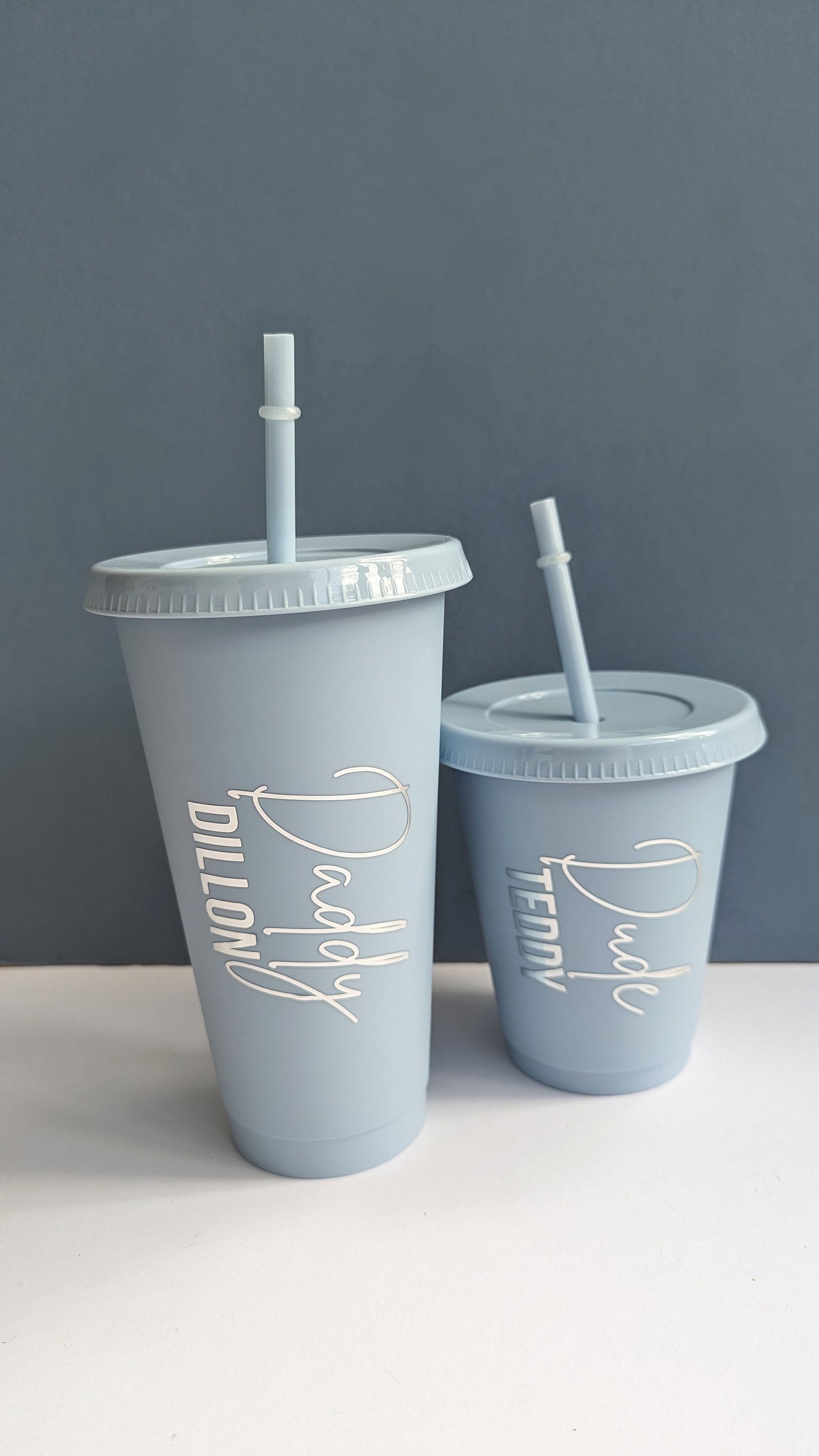 Personalised Daddy and Me Cold Cups (16oz and 24oz) | Father and Son Gift | Custom Tumbler | Mini Me | Father's Day Gift