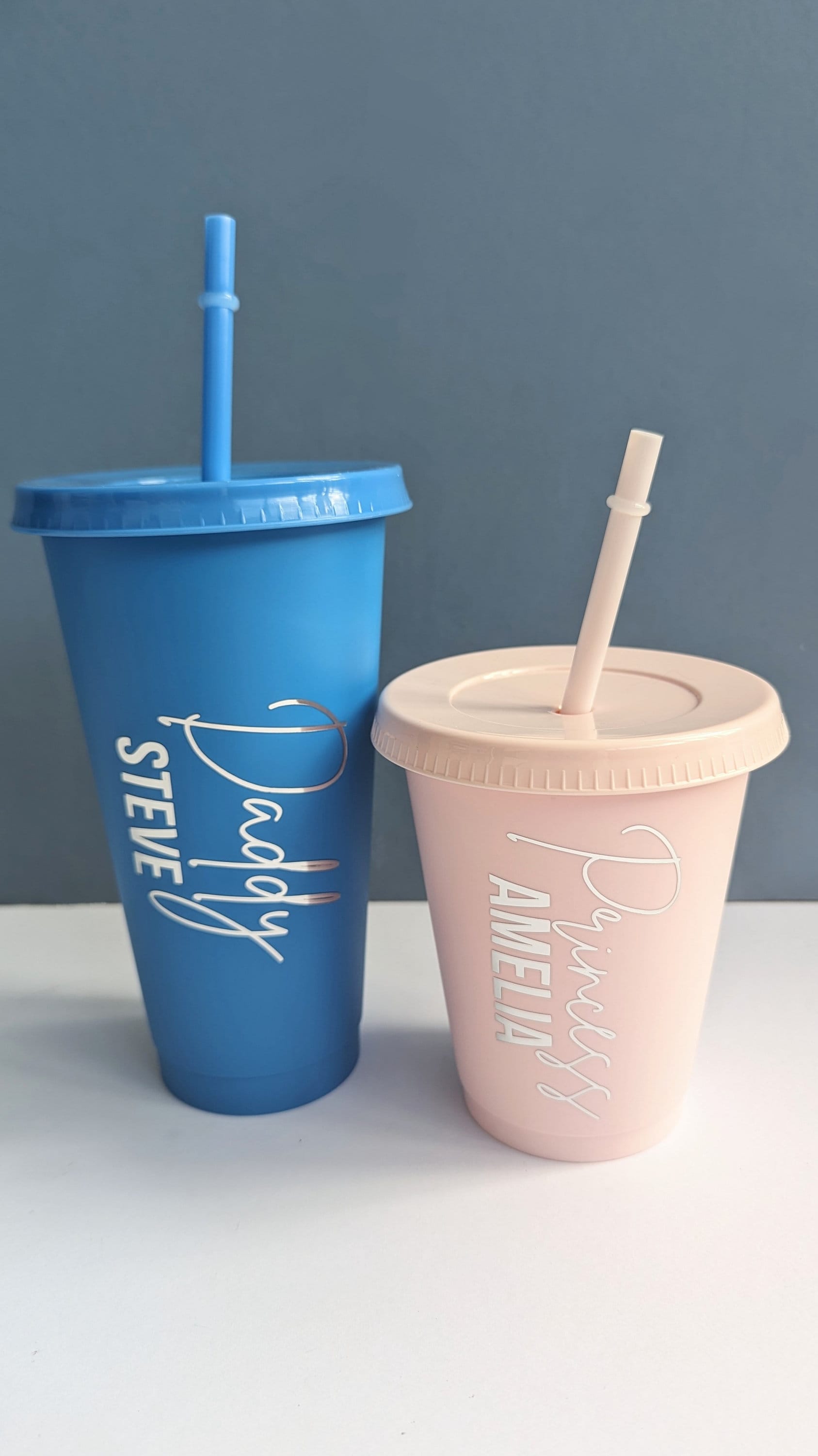 Personalised Daddy and Me Cold Cups (16oz and 24oz) | Father and Son Gift | Custom Tumbler | Mini Me | Father's Day Gift