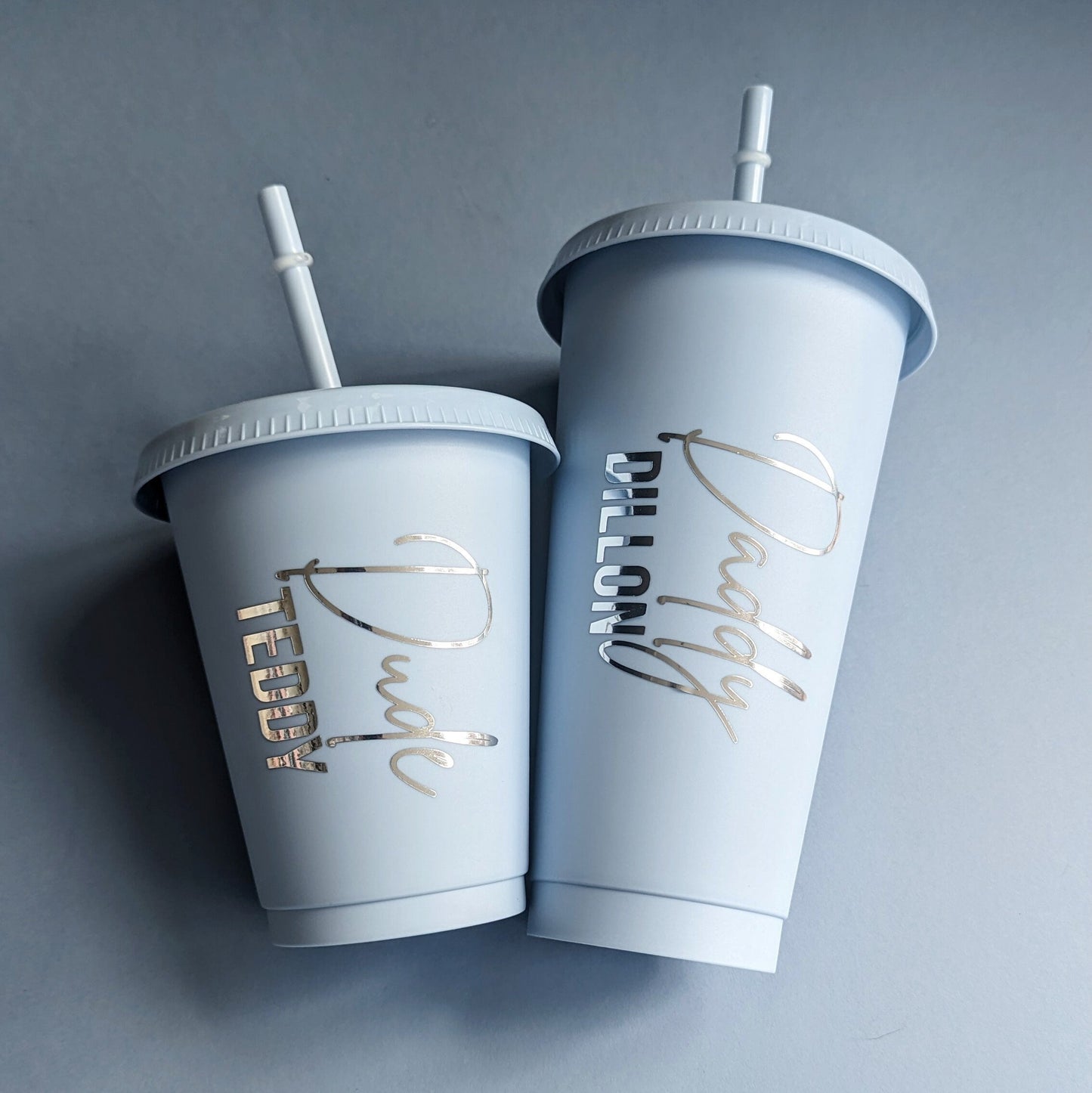 Personalised Daddy and Me Cold Cups (16oz and 24oz) | Father and Son Gift | Custom Tumbler | Mini Me | Father's Day Gift