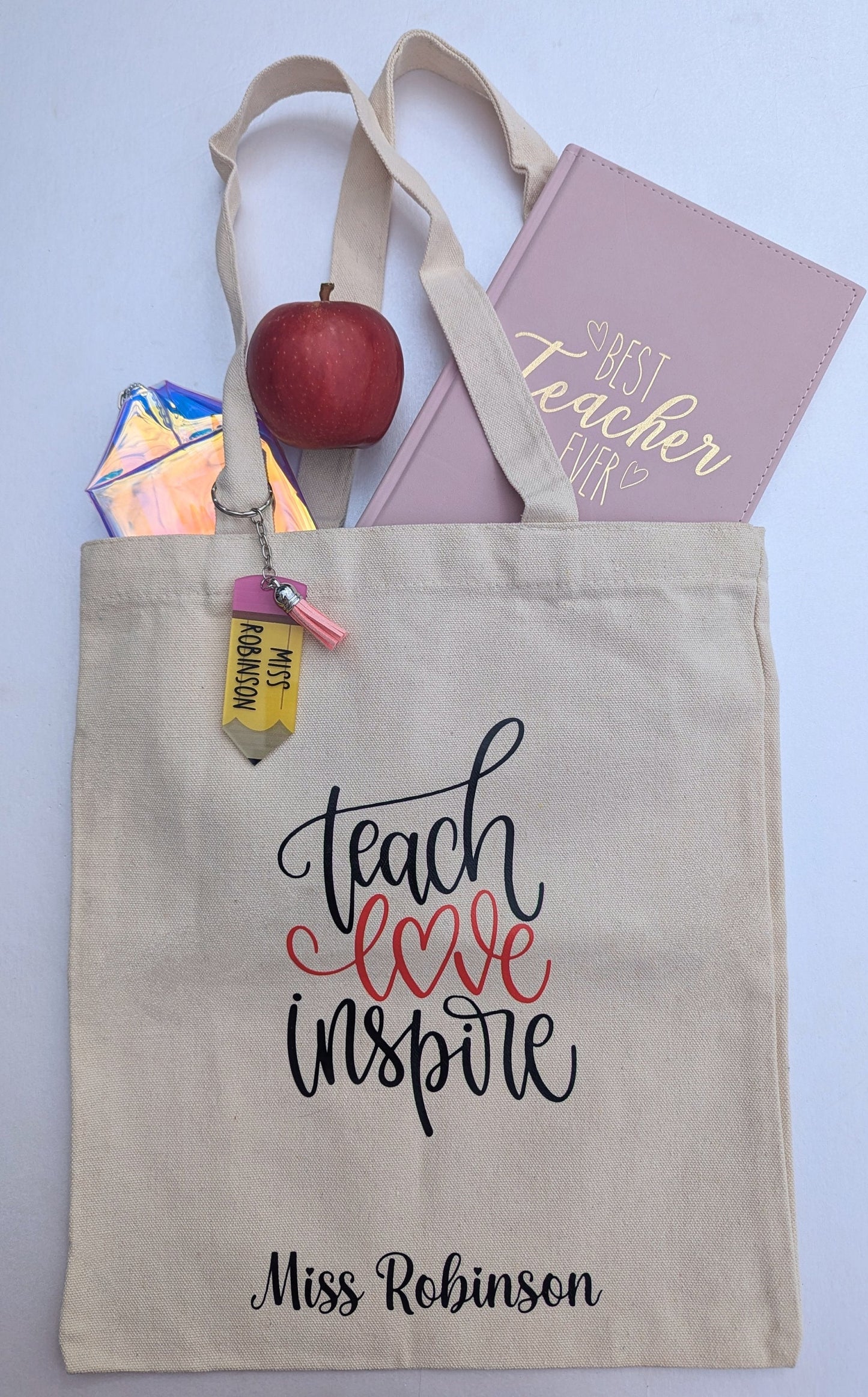 Personalised Teacher Gift - Tote Bag | Teacher Quote | End of Term gift | School Teacher | Teaching Assistant | Practical Teacher Gift