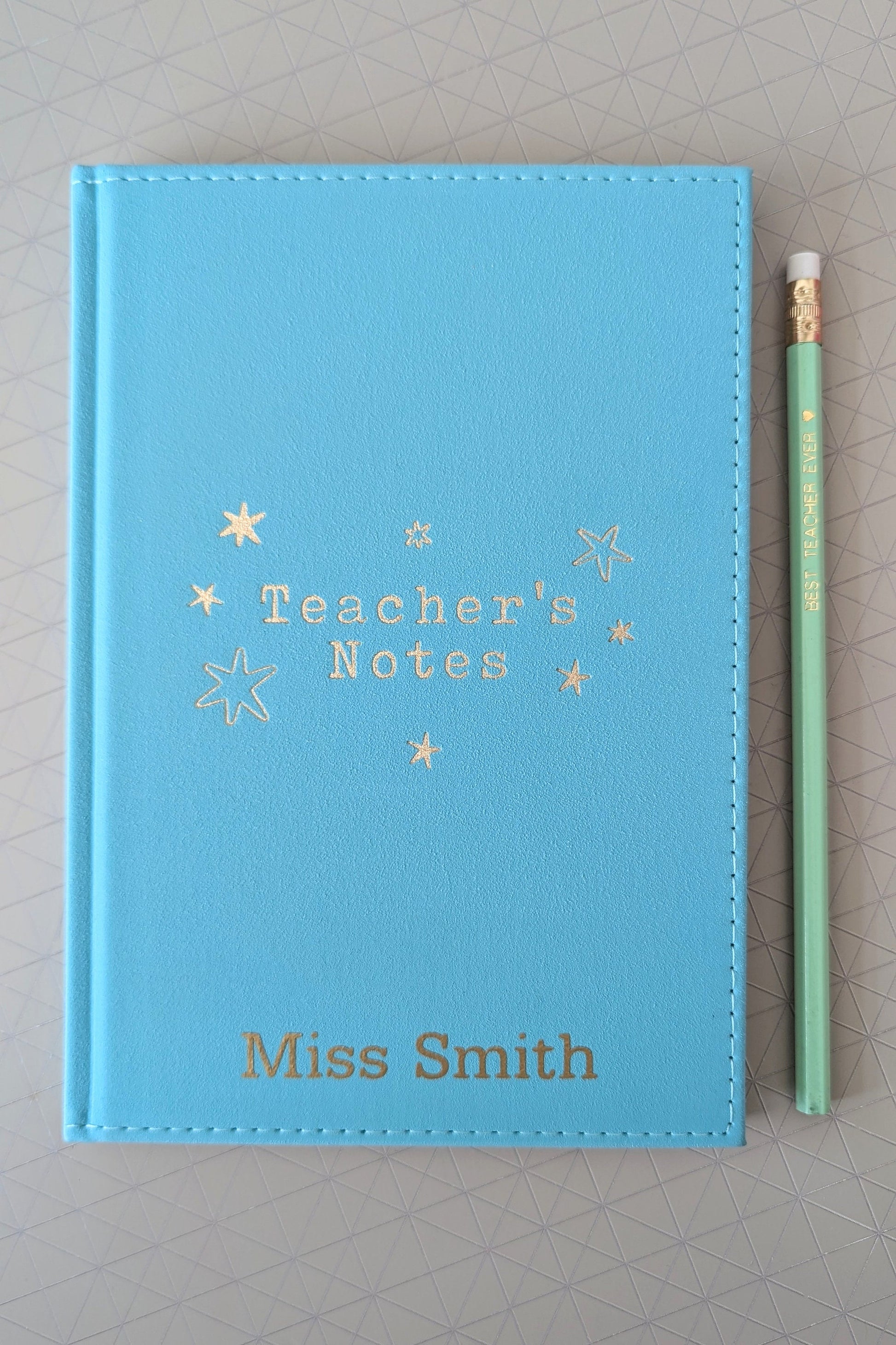 Personalised Notebook Teacher Gift | Thank You Gift for Teachers | Personal Class Gift | Best Teacher Ever | Note Pad | Teaching Assistant