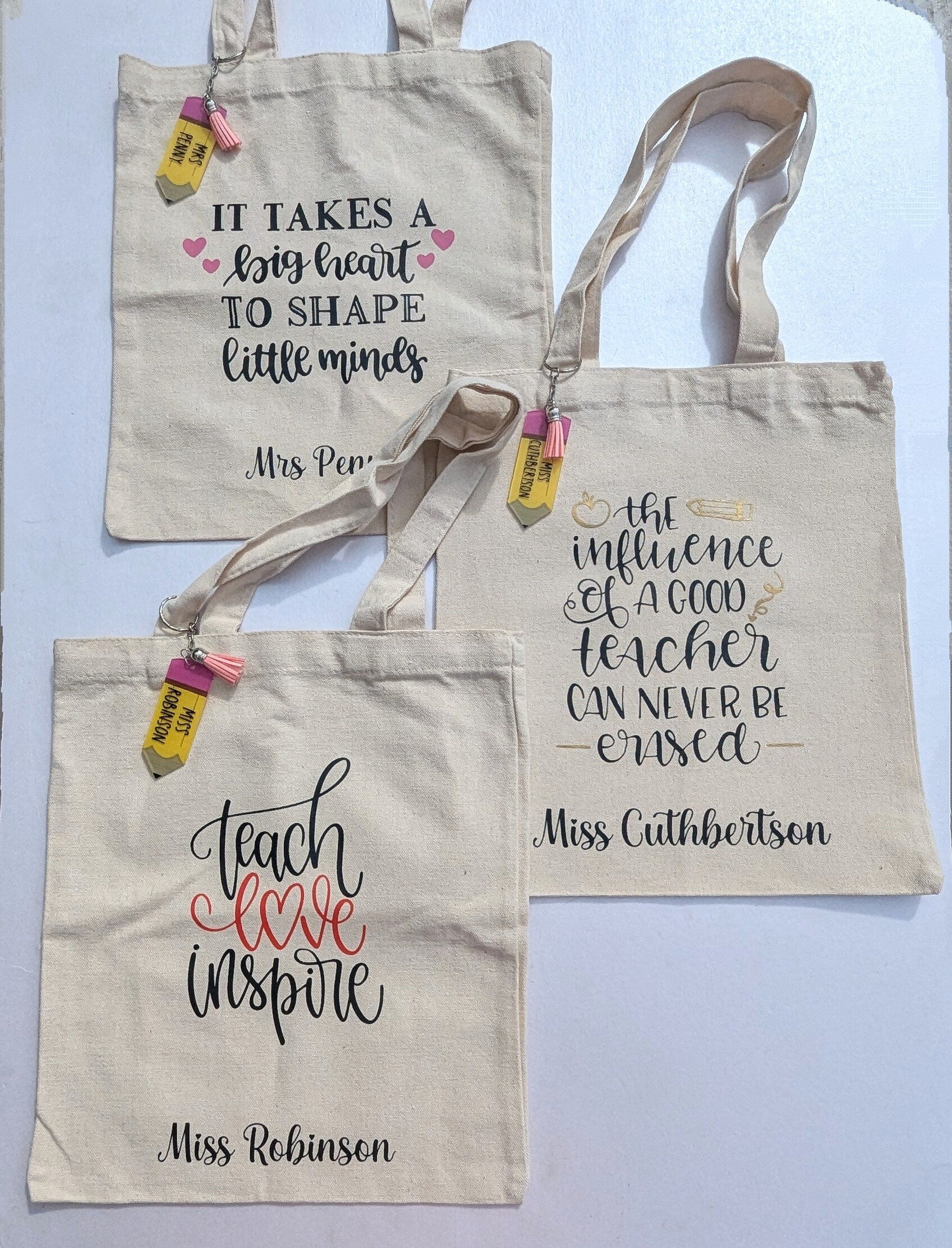 Personalised Teacher Gift - Tote Bag | Teacher Quote | End of Term gift | School Teacher | Teaching Assistant | Practical Teacher Gift