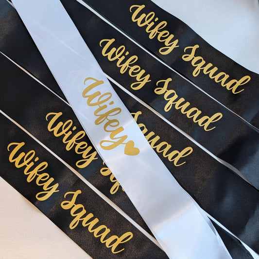 Personalised Hen Party Sashes | Bride Bridesmaid Bridal Party Sash | Wedding Party Sash | Any Colour Any Wording | Custom Sashes | Birthday