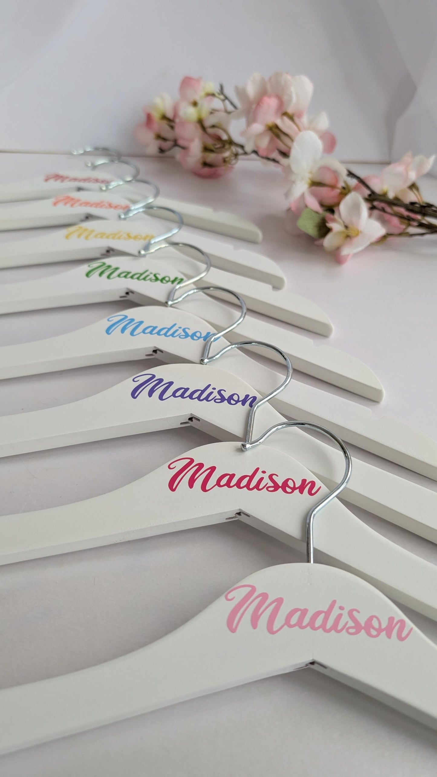 Personalised Children's Clothes Hangers | Nursery Kids Room Decor | Kids Personalised Hanger | Any Name any Colour | Outfit of the Day