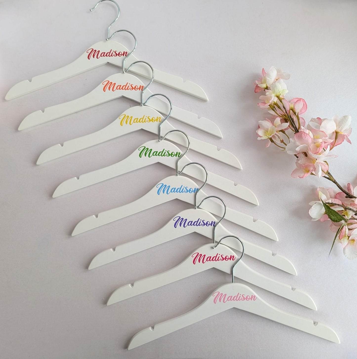 Personalised Children's Clothes Hangers | Nursery Kids Room Decor | Kids Personalised Hanger | Any Name any Colour | Outfit of the Day