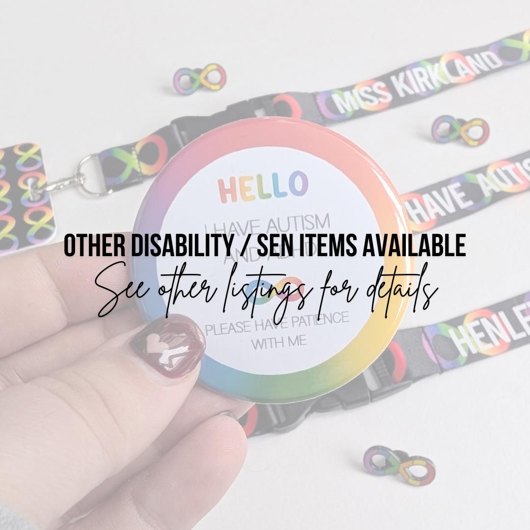 Medical Alert Keyring | Autism ADHD Deaf Hearing Impaired Diabetic | SEN Child Safety Tool | In Case of Emergency Service | NFC Keychain