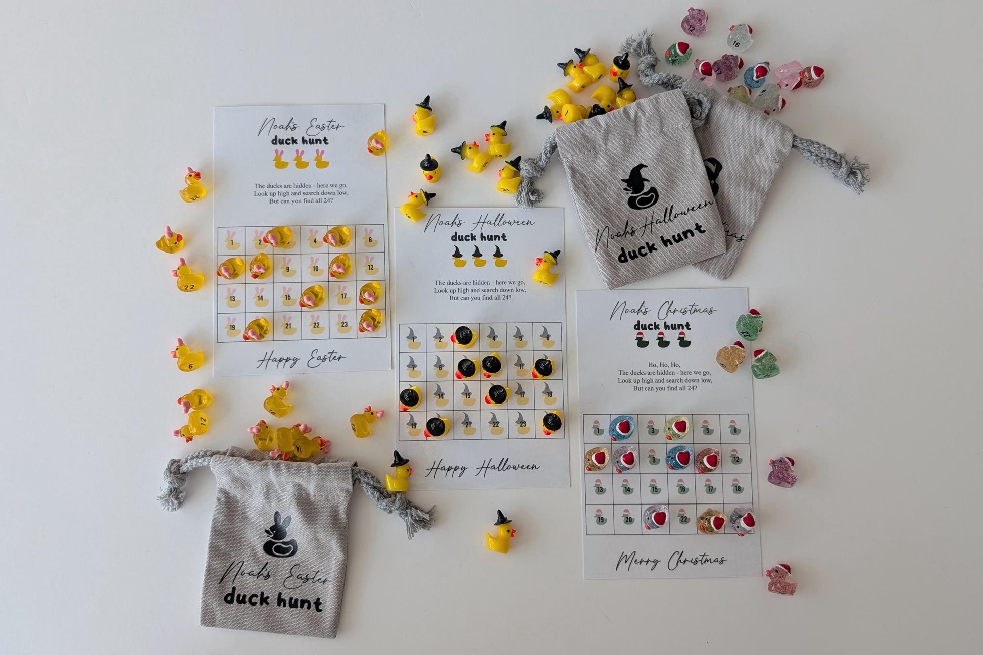 Personalised Easter Duck Hunt Party Game | Family Game | Hide Ducks | 24 Duck Challenge | Easter Basket | Easter Game | Easter Hunt