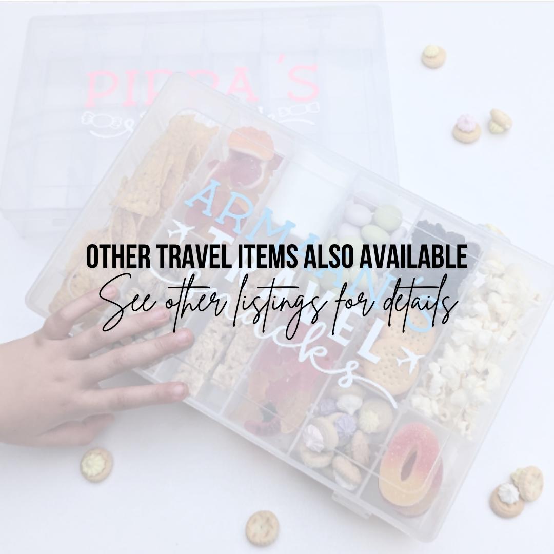 Personalised Travel Activities Bag | Fidget Toys | Toddler / Child Travel / Long Journey / Road Trip Ideas / Plane Ideas / Travel Ideas