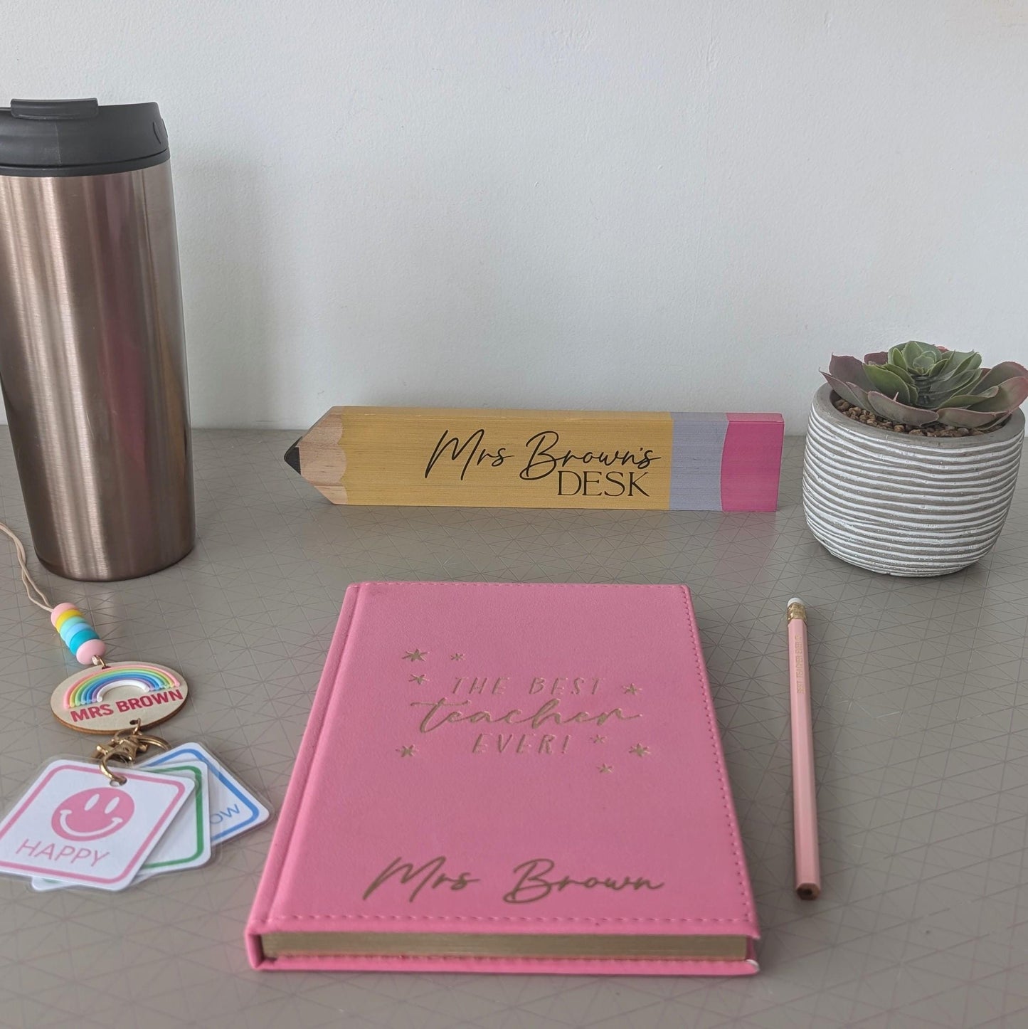 Personalised Notebook Teacher Gift | Thank You Gift for Teachers | Personal Class Gift | Best Teacher Ever | Note Pad | Teaching Assistant