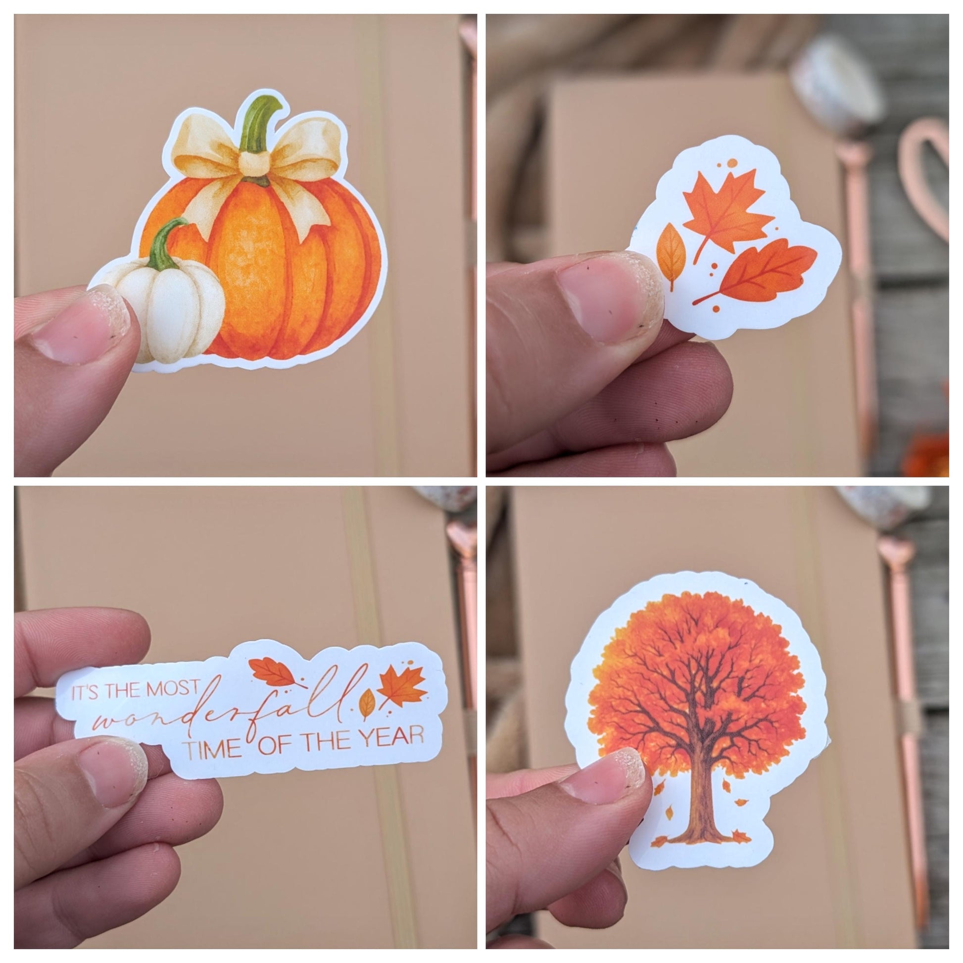 Autumn Vinyl Sticker Set | Fall Autumnal Planner Stickers | Junk Journal / Journalling Stickers / Waterproof Laminated Sticker Set