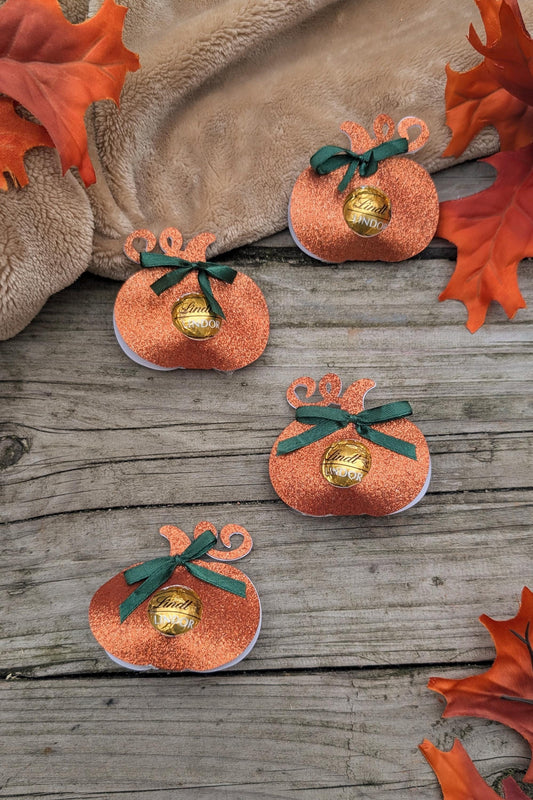 Pumpkin Lidnt Ball Holder | Boo Basket Filler | Chocolate Halloween Treat | Table Setting | Halloween Party Favour | Autumn Gift
