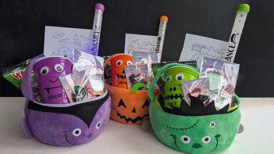 Personalised Kids Boo Basket | Halloween Bundle | Halloween Gift | Trick or Treat Basket | Halloween Hamper | Pumpkin Frankenstein Vampire