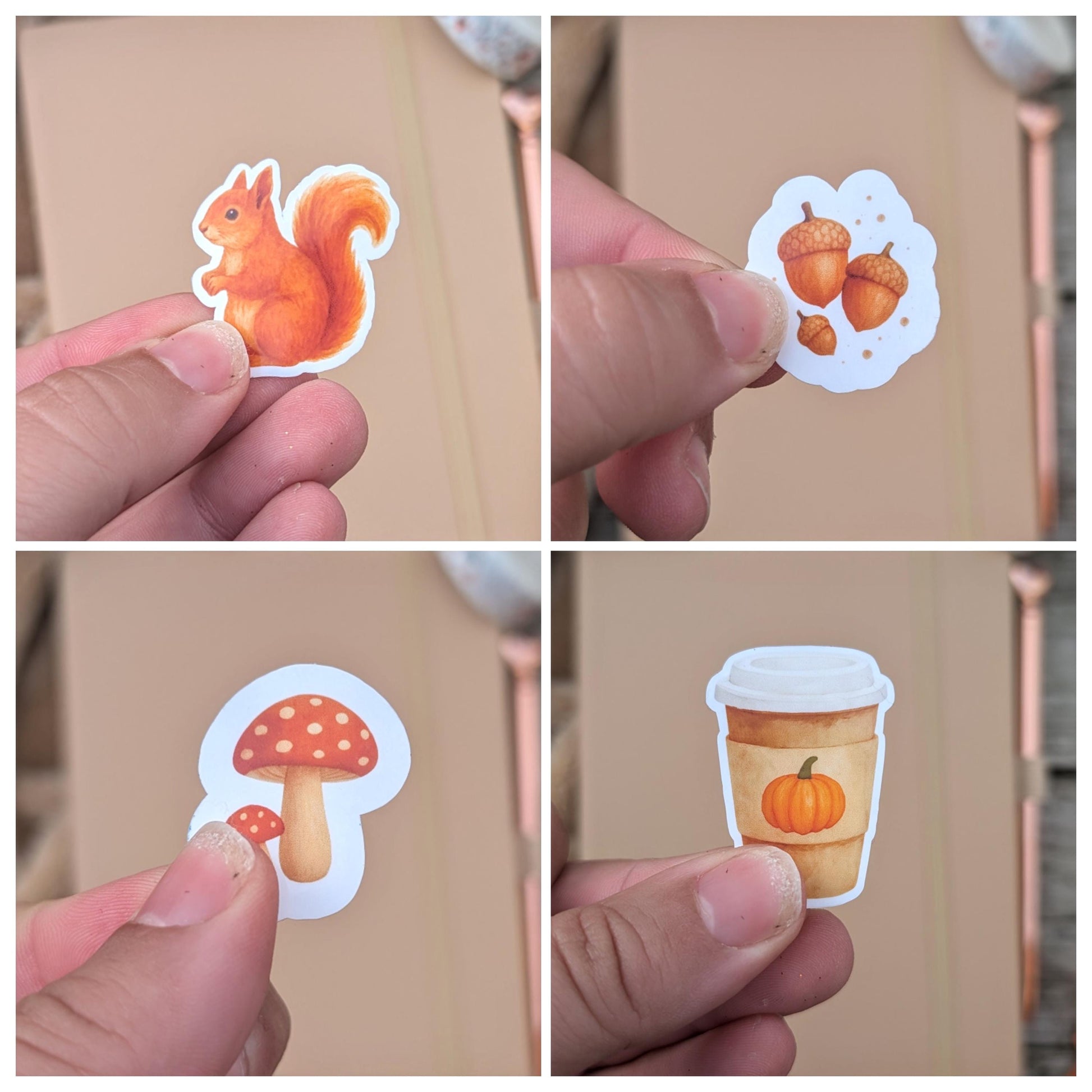 Autumn Vinyl Sticker Set | Fall Autumnal Planner Stickers | Junk Journal / Journalling Stickers / Waterproof Laminated Sticker Set
