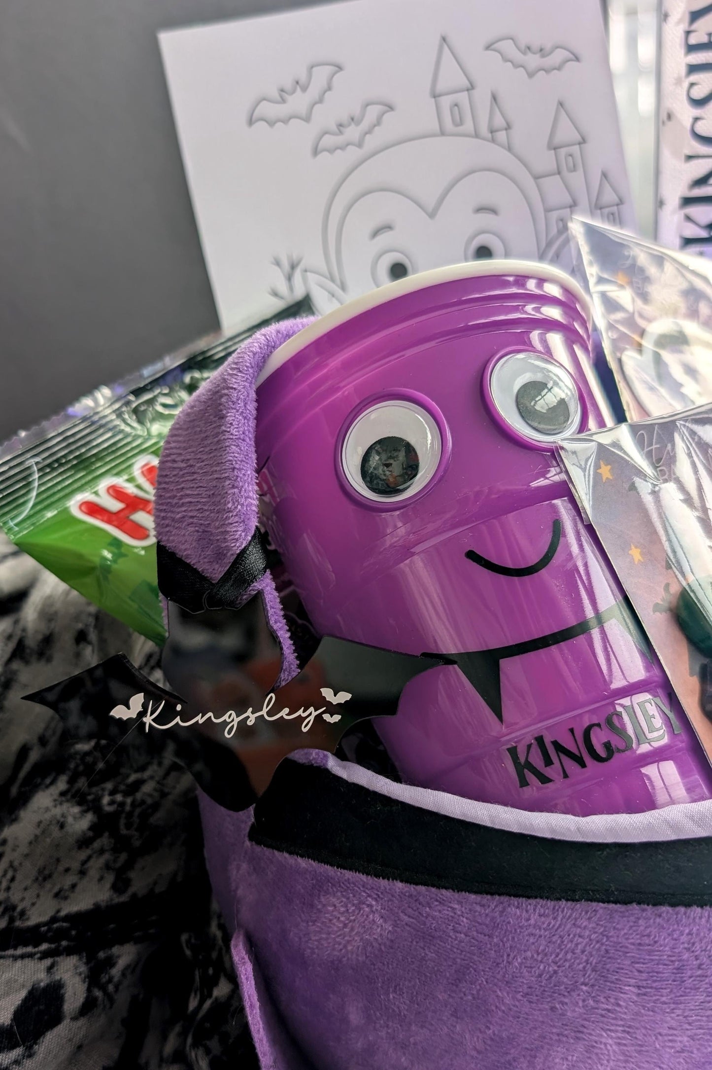 Personalised Kids Boo Basket | Halloween Bundle | Halloween Gift | Trick or Treat Basket | Halloween Hamper | Pumpkin Frankenstein Vampire