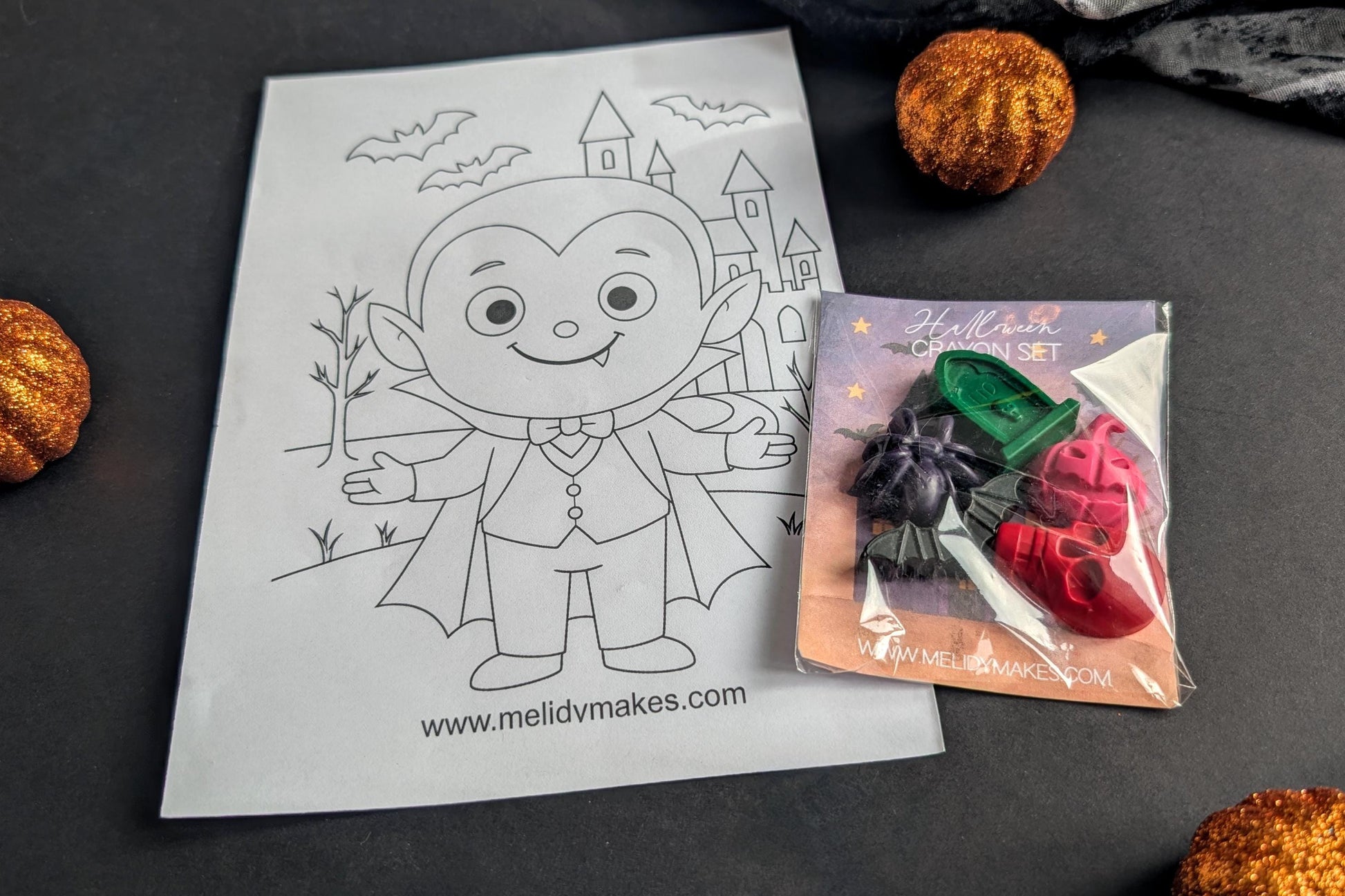 Kids Halloween Crayons | Boo Basket Filler | Halloween Gift | Trick or Treat Gift | Children's Arts and Crafts