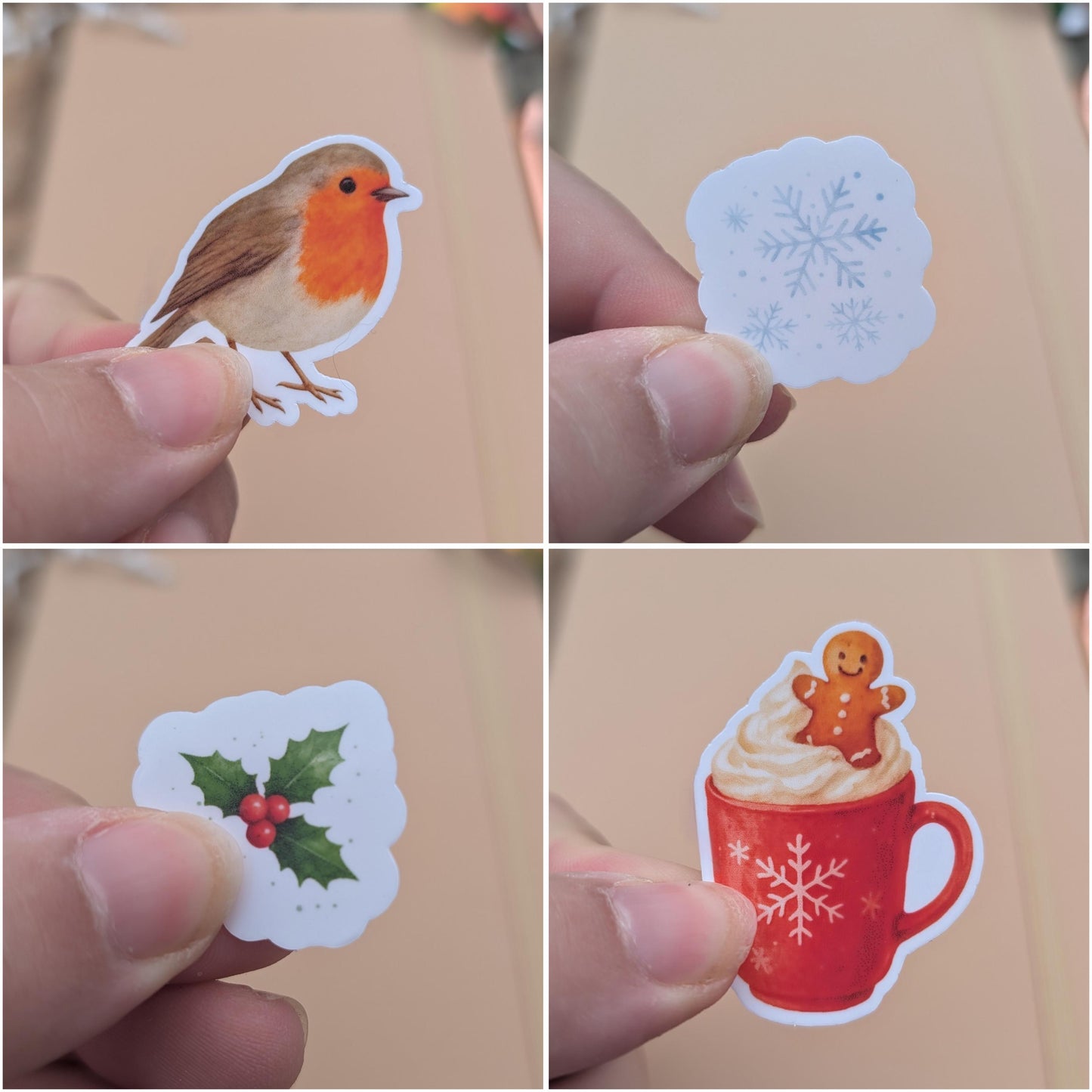 Winter Vinyl Sticker Set | Winter Christmas Planner Stickers | Junk Journal / Journalling Stickers / Waterproof Laminated Sticker Set