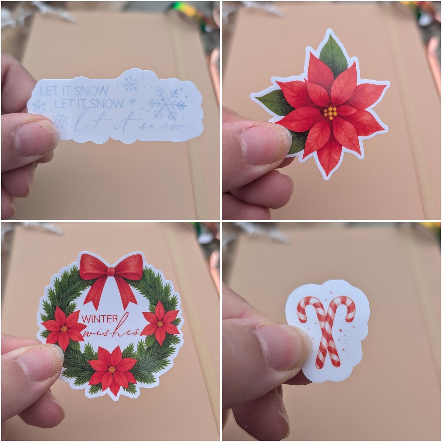 Winter Vinyl Sticker Set | Winter Christmas Planner Stickers | Junk Journal / Journalling Stickers / Waterproof Laminated Sticker Set