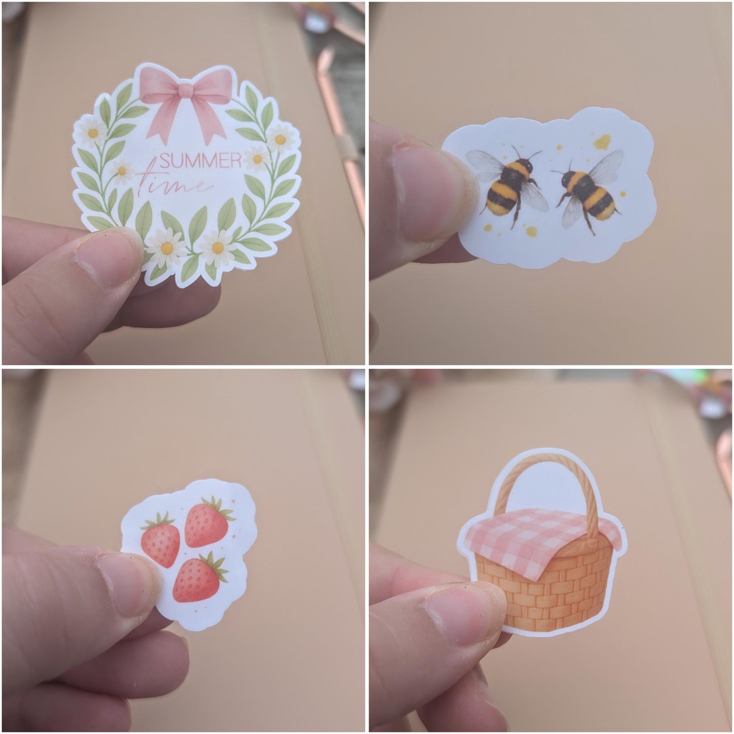 Summer Vinyl Sticker Set | Summer Holiday Planner Stickers | Junk Journal / Journalling Stickers / Waterproof Laminated Sticker Set