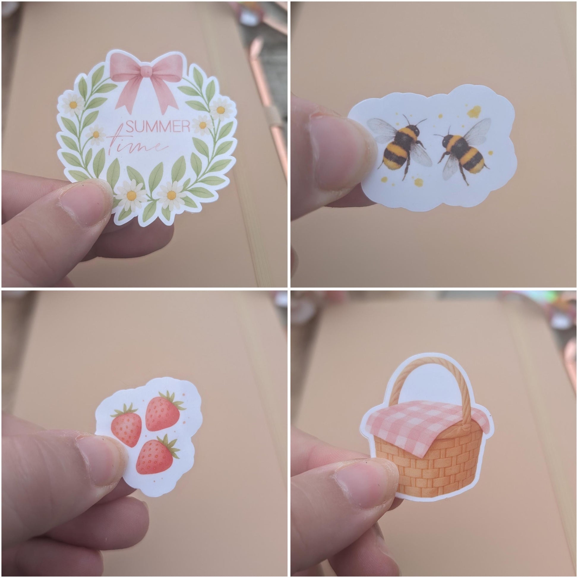 Summer Vinyl Sticker Set | Summer Holiday Planner Stickers | Junk Journal / Journalling Stickers / Waterproof Laminated Sticker Set