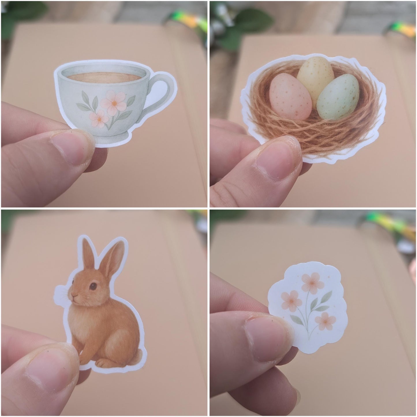 Spring Vinyl Sticker Set | Spring Easter Planner Stickers | Junk Journal / Journalling Stickers / Waterproof Laminated Sticker Set