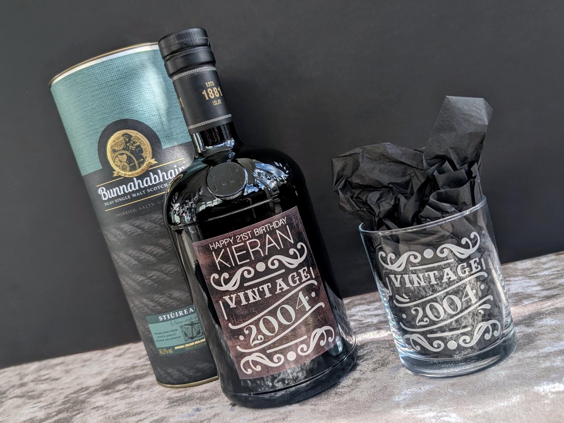 Personalised Vintage Bottle Sticker | Year of Birth Gift | Wine Wiskey Gin Label | Dad Grandad Gift | Stocking Filler Stuffer Gift