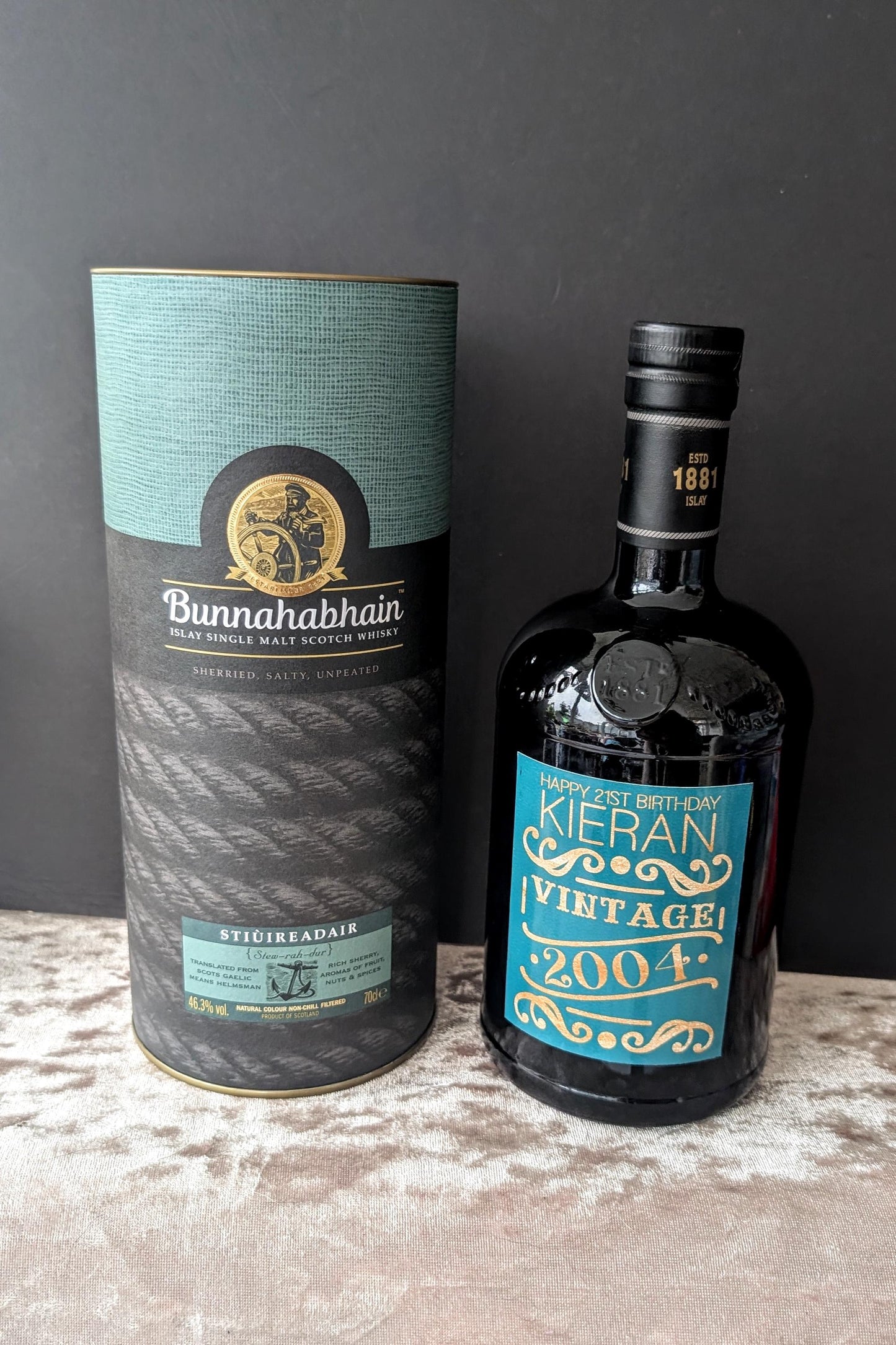 Personalised Vintage Bottle Sticker | Year of Birth Gift | Wine Wiskey Gin Label | Dad Grandad Gift | Stocking Filler Stuffer Gift