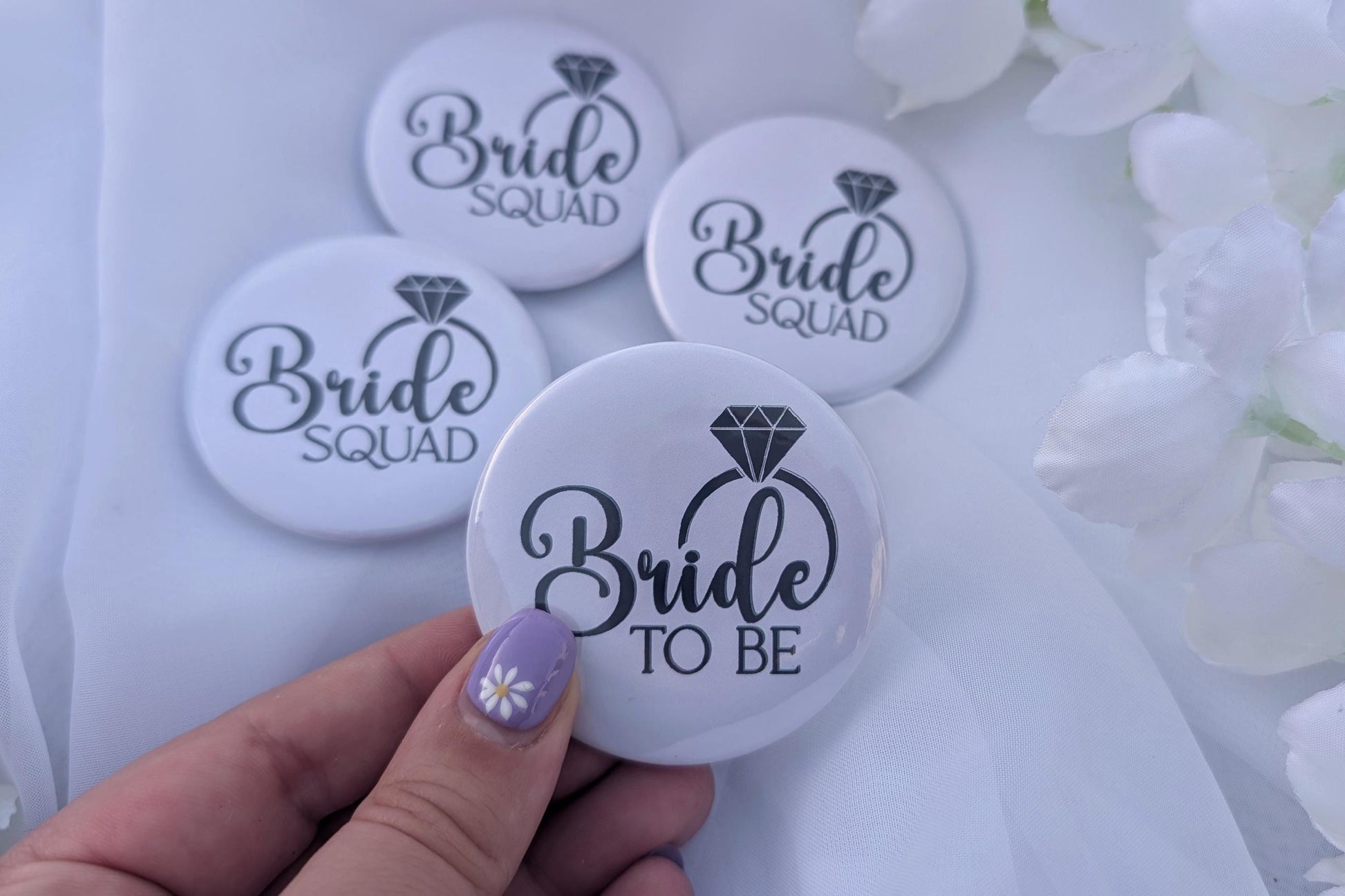 Personalised Hen Party Badge | Team Bride | Bride To Be | Bride Squad Badge | Hen Night Button Badge | Bachelorette Pin Badge