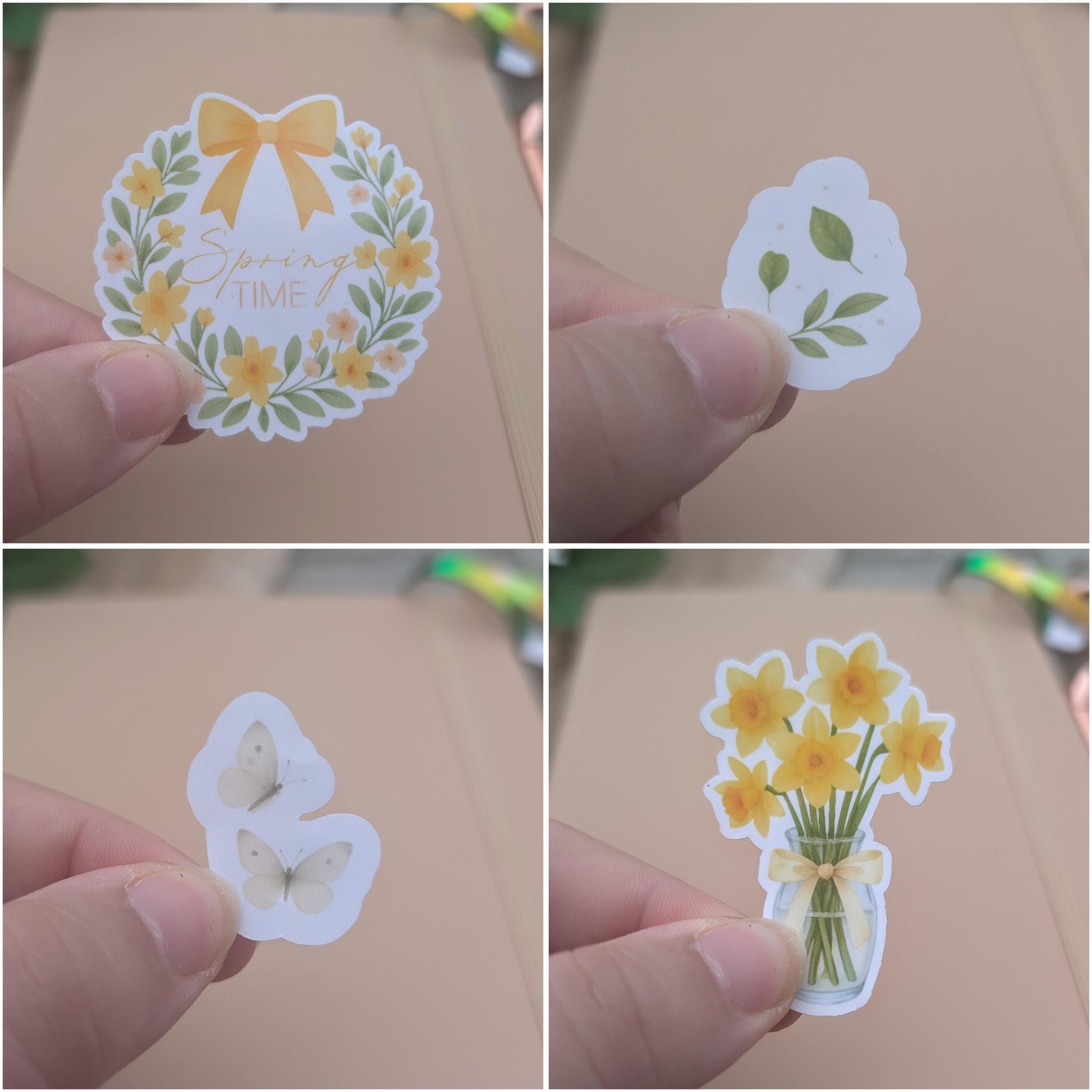 Spring Vinyl Sticker Set | Spring Easter Planner Stickers | Junk Journal / Journalling Stickers / Waterproof Laminated Sticker Set