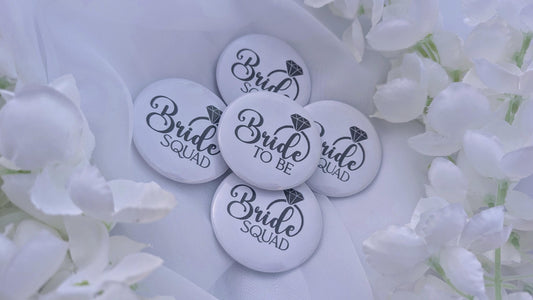 Personalised Hen Party Badge | Team Bride | Bride To Be | Bride Squad Badge | Hen Night Button Badge | Bachelorette Pin Badge