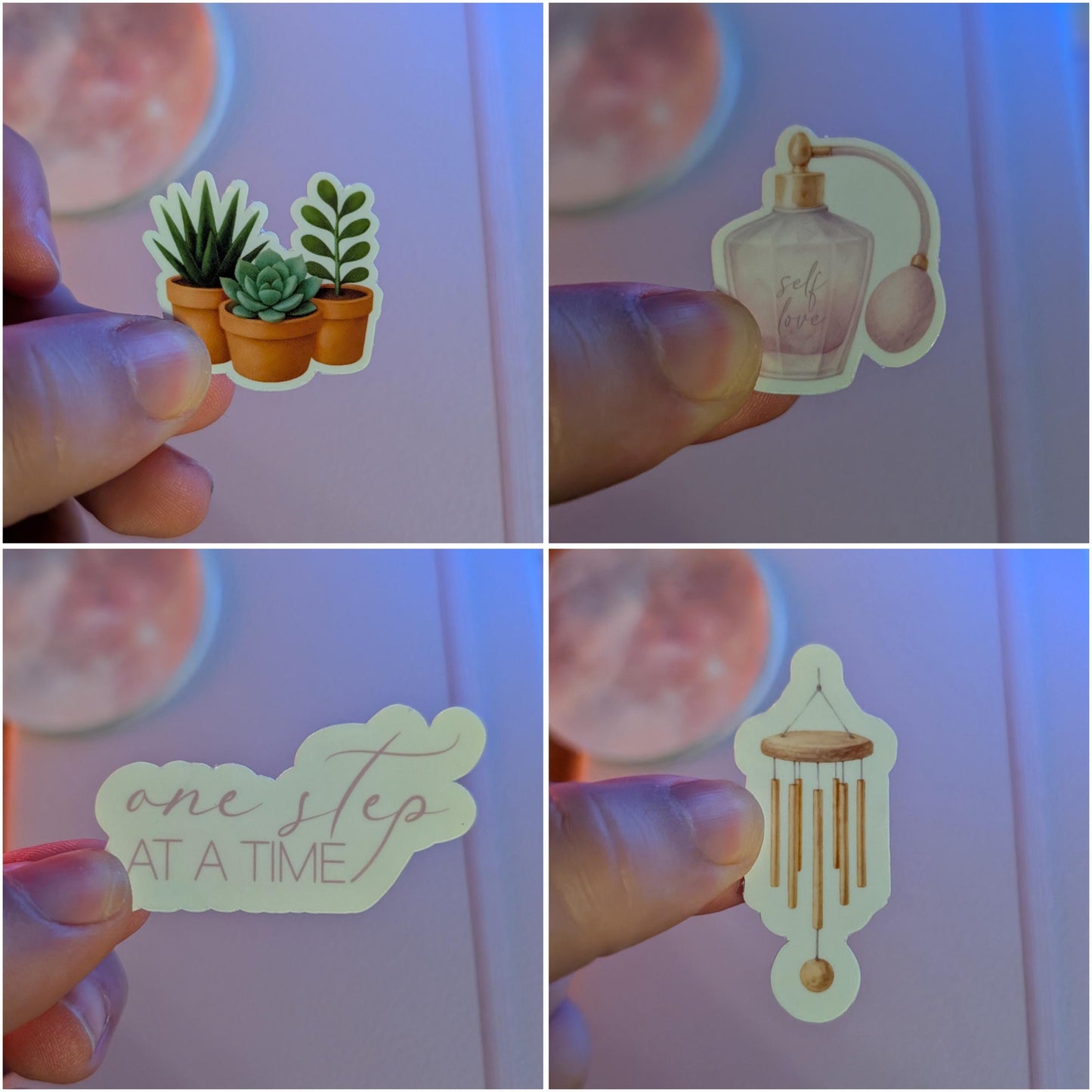 January Sticker Set - A Mindful Beginning | Lilac and Gold Watercolour Planner Stickers | Junk Journal / Journalling Stickers