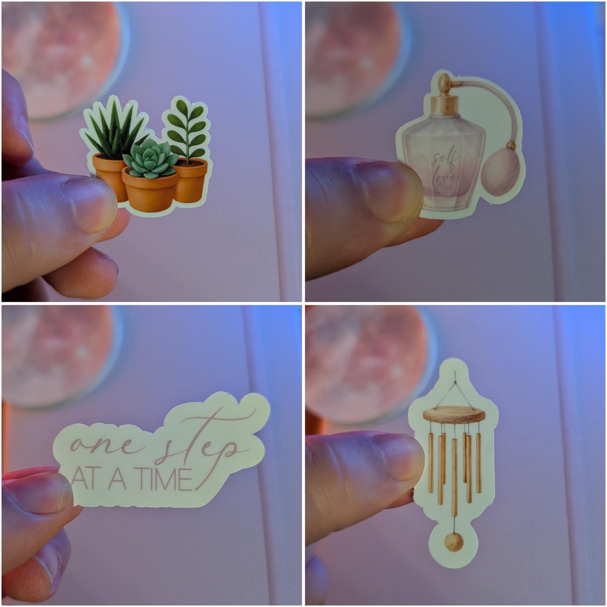 January Sticker Set - A Mindful Beginning | Lilac and Gold Watercolour Planner Stickers | Junk Journal / Journalling Stickers