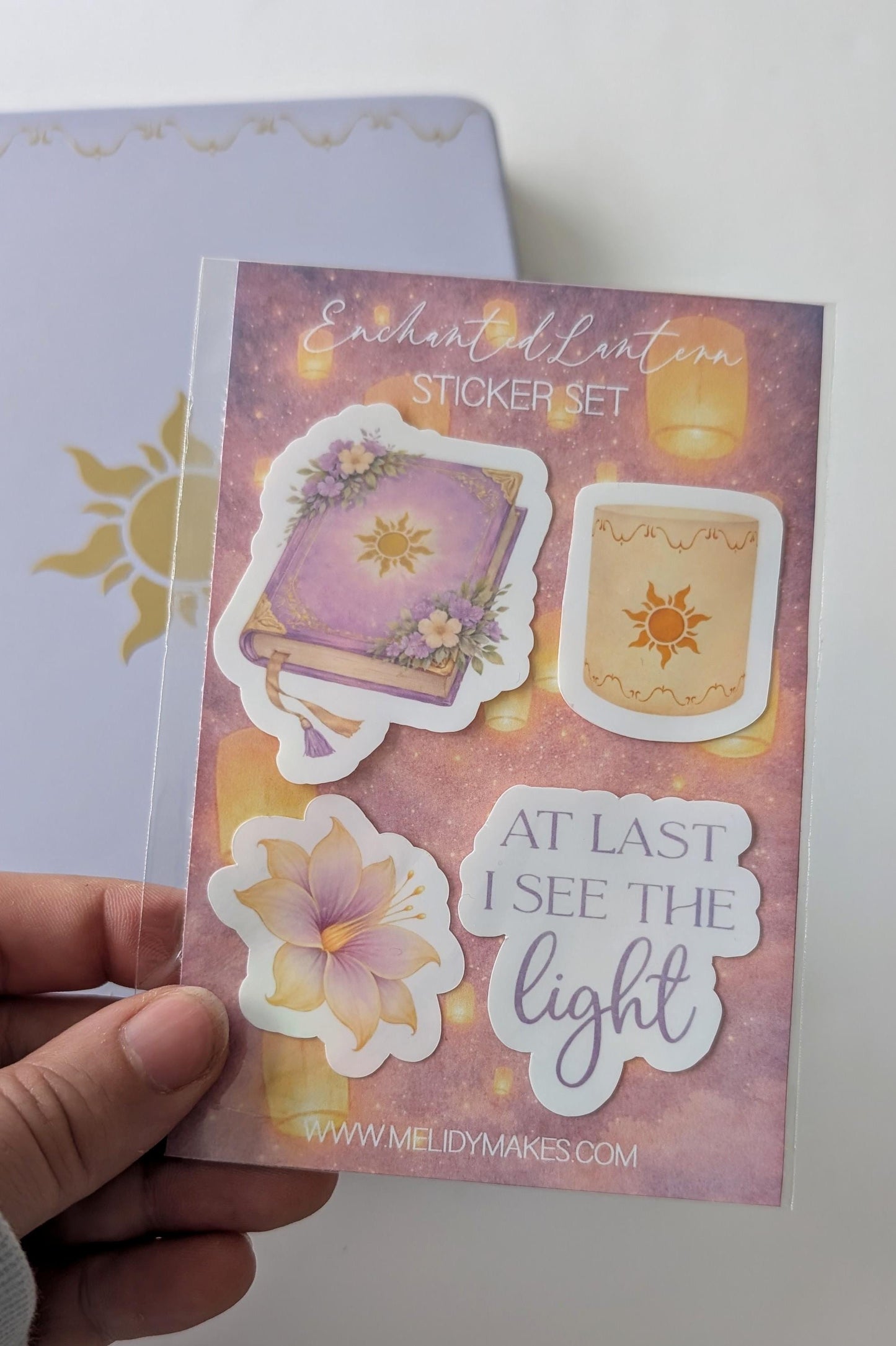 Enchanted Lantern Sticker Set | Tangled Inspired Planner Stickers | Junk Journal / Journalling Stickers / Waterproof Laminated Sticker Set