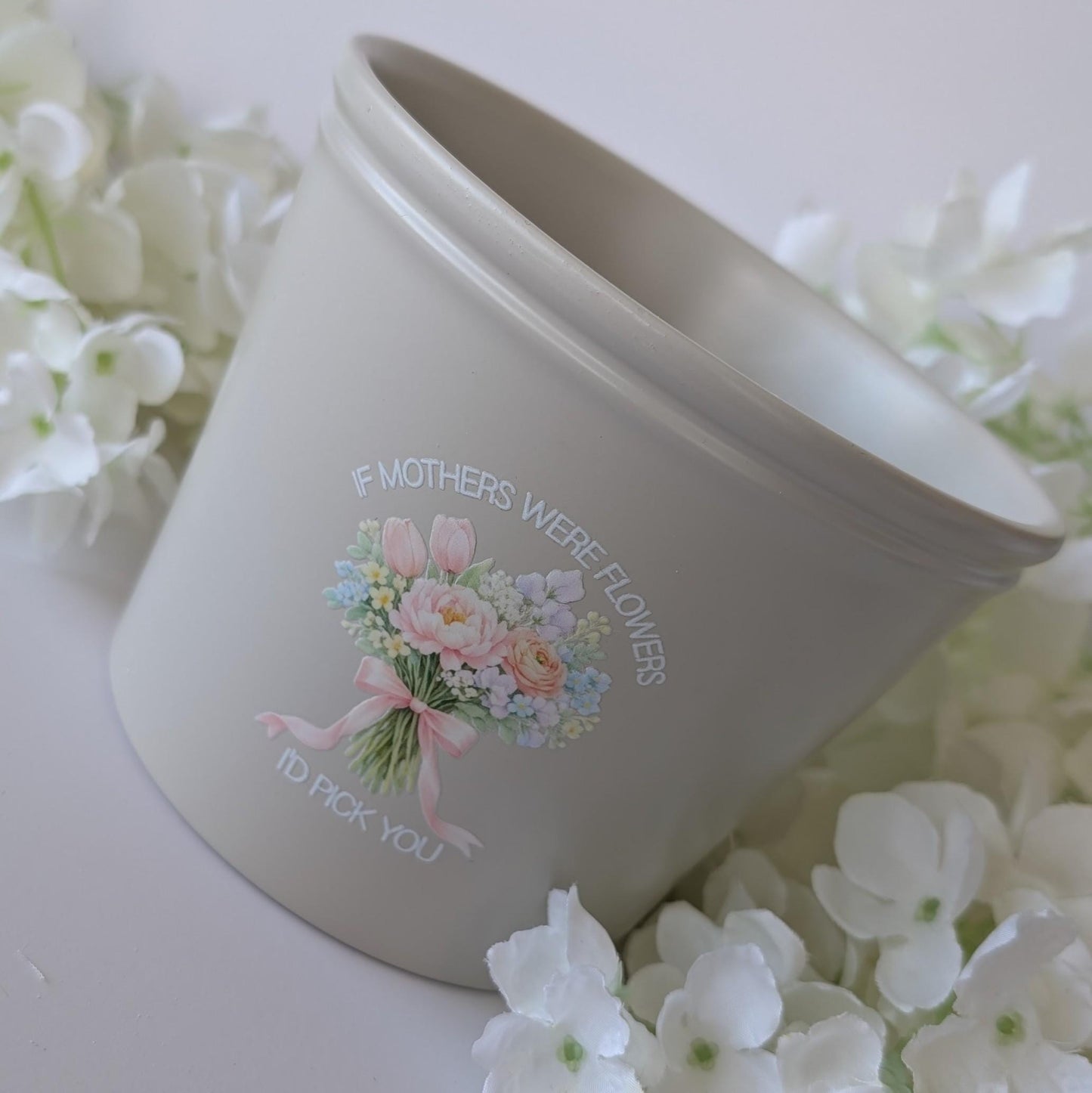 Personalised Plant Pot | If Mothers Were Flowers, I'd Pick You | Garden Lover Gift | Birthday Flowers Gift | Mum Nana Sister Aunty Mam Gift