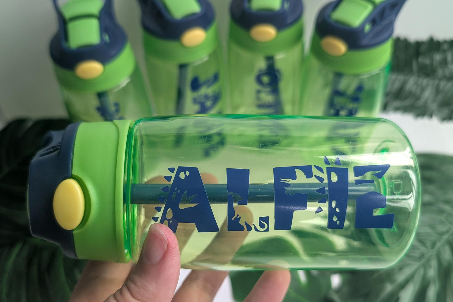 Personalised Dinosaur Water Bottle | Kids Water Bottle | Back to School | Dinosaur Lover Gift | Children's Drink | Dino Fan Nursery 12oz