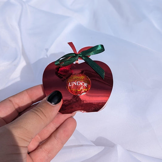 Apple Lidnt Ball Holder | Teacher Appreciation | Chocolate School Treat | End of Term Gift | Teaching Assistant Gift | Party Favour