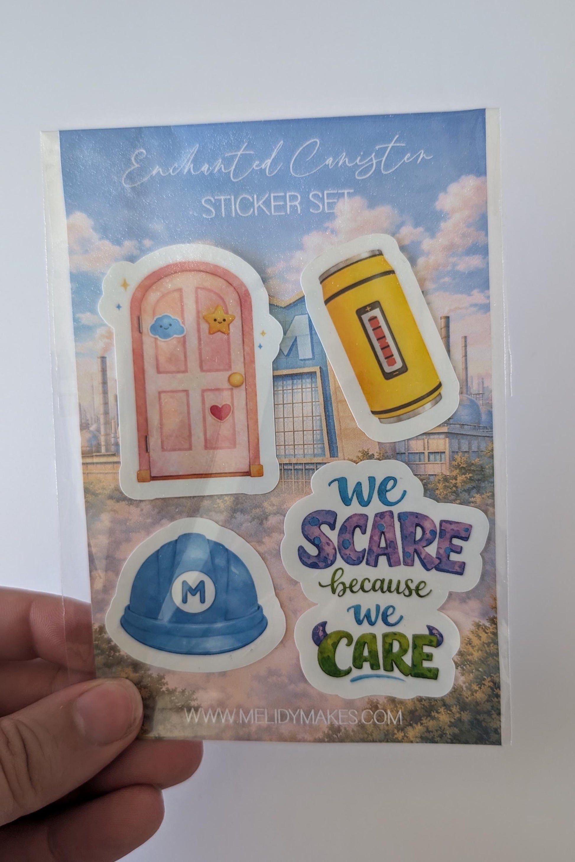 Enchanted Canister Sticker Set | Monsters Inc Inspired Planner Stickers | Junk Journal / Journalling Stickers / Waterproof Laminated Sticker