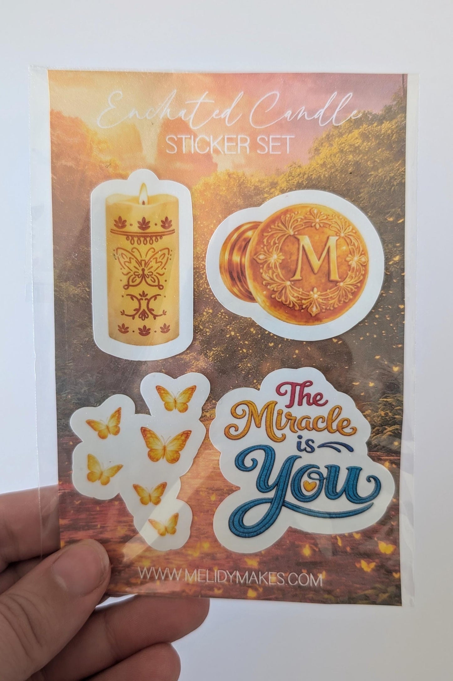 Enchanted Candle Sticker Set | Encanto Inspired Planner Stickers | Junk Journal / Journalling Stickers / Waterproof Laminated Sticker Set