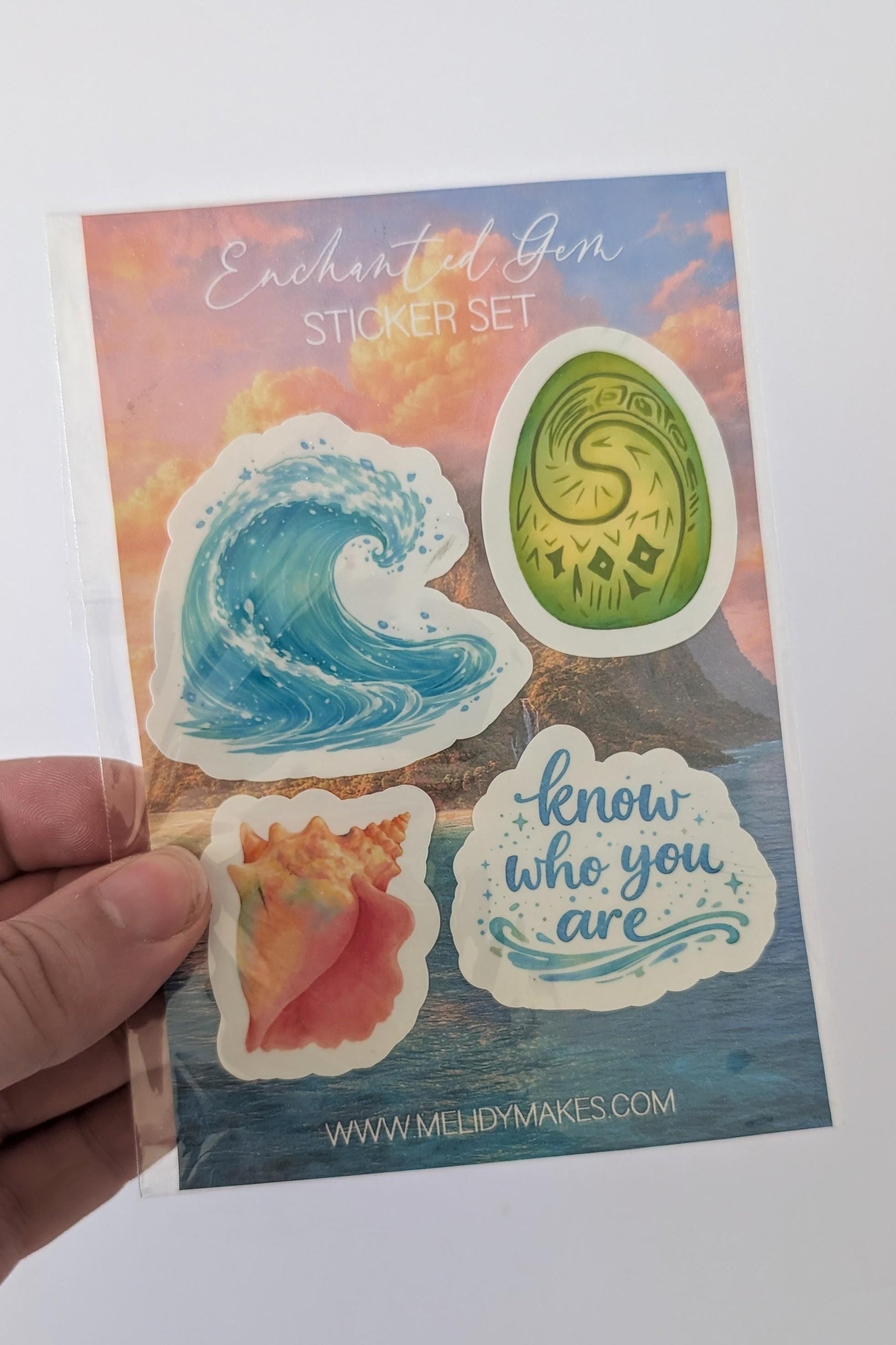 Enchanted Gem Sticker Set | Moana Inspired Planner Stickers | Junk Journal / Journalling Stickers / Waterproof Laminated Sticker Set