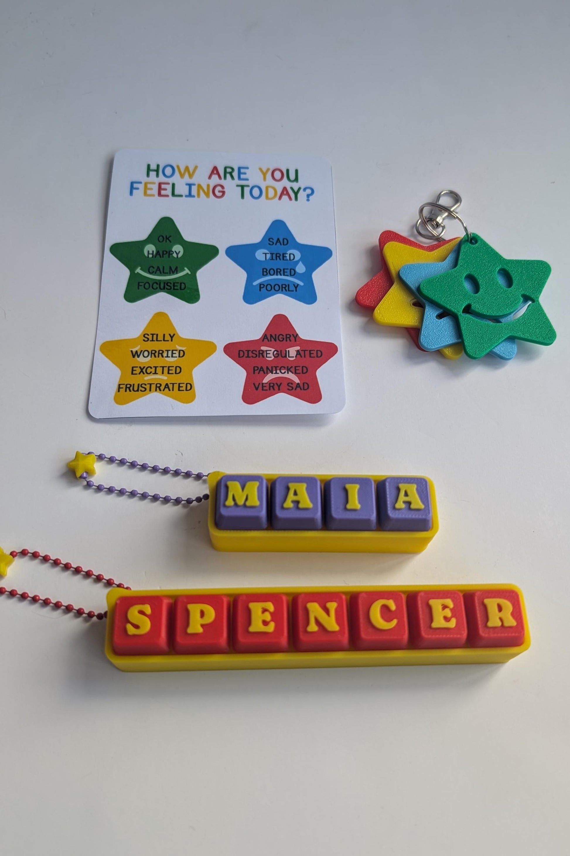 Emotion Regulation Keychain | Autism Mum Dad | Neurodivergent Support | Classroom Aid | Teacher Tool | SEN Parent