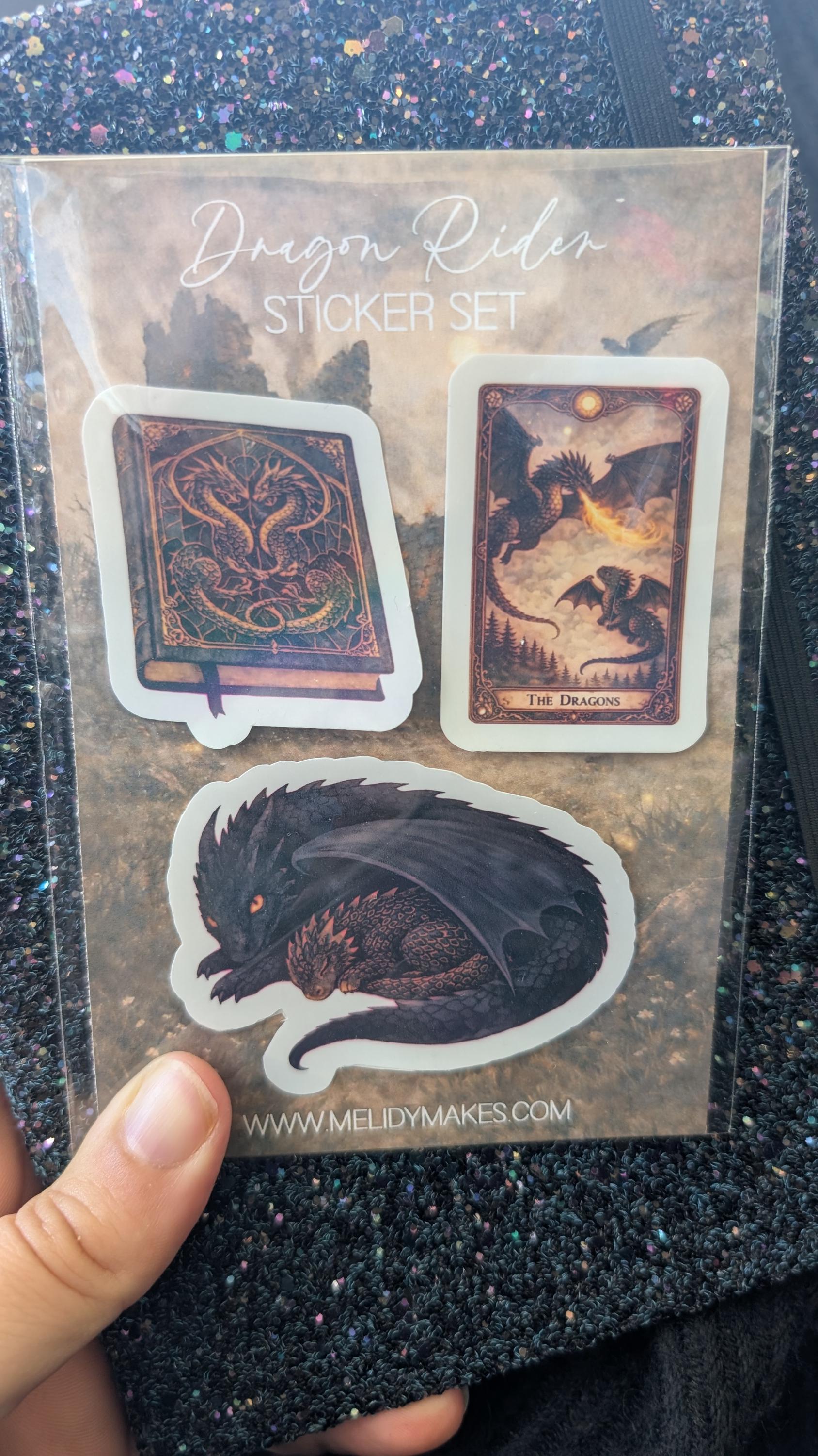 Dragon Rider Sticker Set | Fourth Wing Inspired Planner Stickers | Junk Journal / Journalling Stickers / Waterproof Laminated Sticker Set