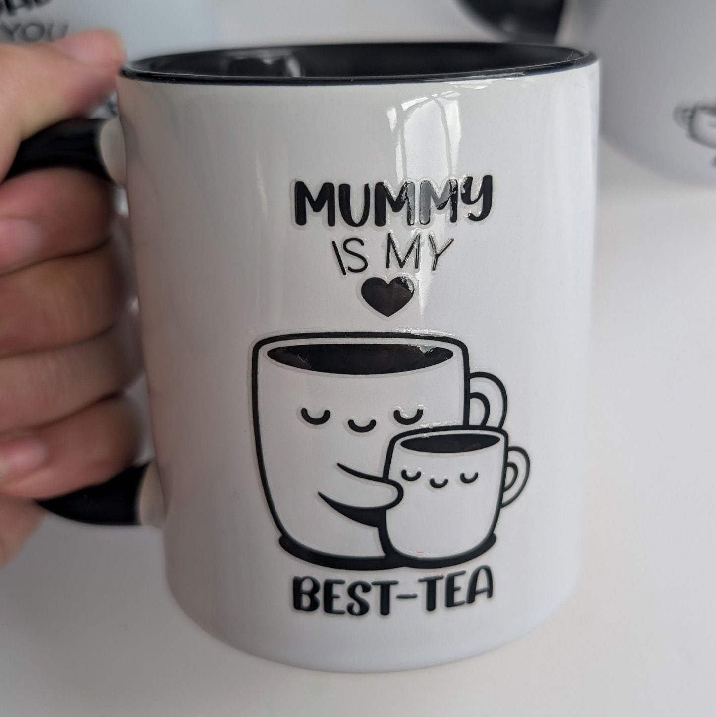 Personalised Mug | Mummy is My Bes-tea | Daddy I love you a latte | Mummy, Daddy, Grandad, Nana Gift | Coffee Mug | Tea Mug