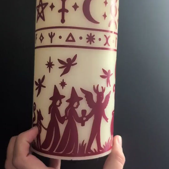 Enchanted Flame | Hocus Pocus Inspired Electric Candle | Flameless Flicker Candle | Bedside Lamp | Halloween Party | Sanderson Sisters