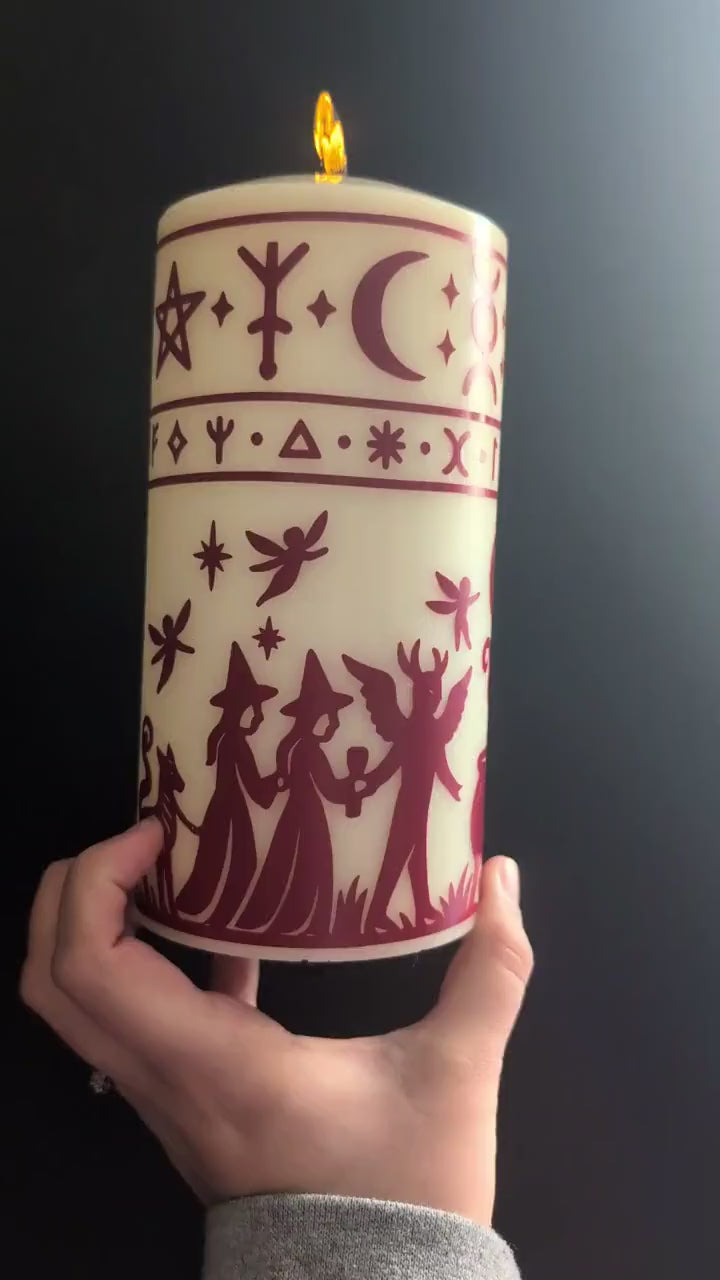 Enchanted Flame | Hocus Pocus Inspired Electric Candle | Flameless Flicker Candle | Bedside Lamp | Halloween Party | Sanderson Sisters