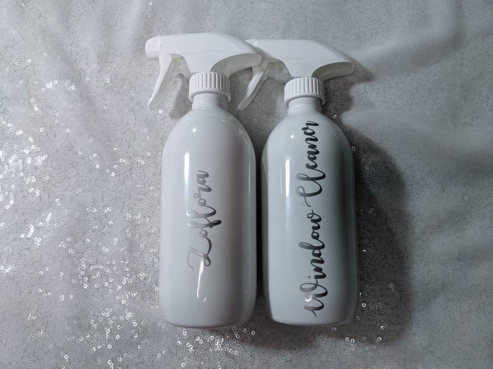 Custom Cleaning Spray Bottle - Cleaning Supplies | Organisation | Home Care | New House | Cleaning Bottles | Personalised labels | Mrs Hinch