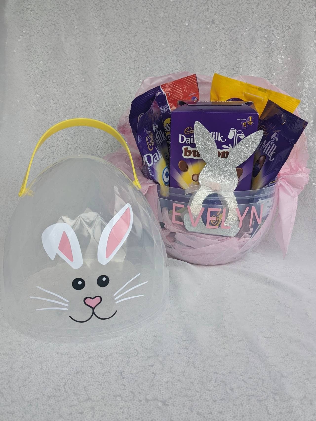 Personalised Giant Fillable Easter Egg | Easter Basket | Easter Bunny | Chocolate Egg | Easter Hamper | Child's Easter Gift | Egg Hunt