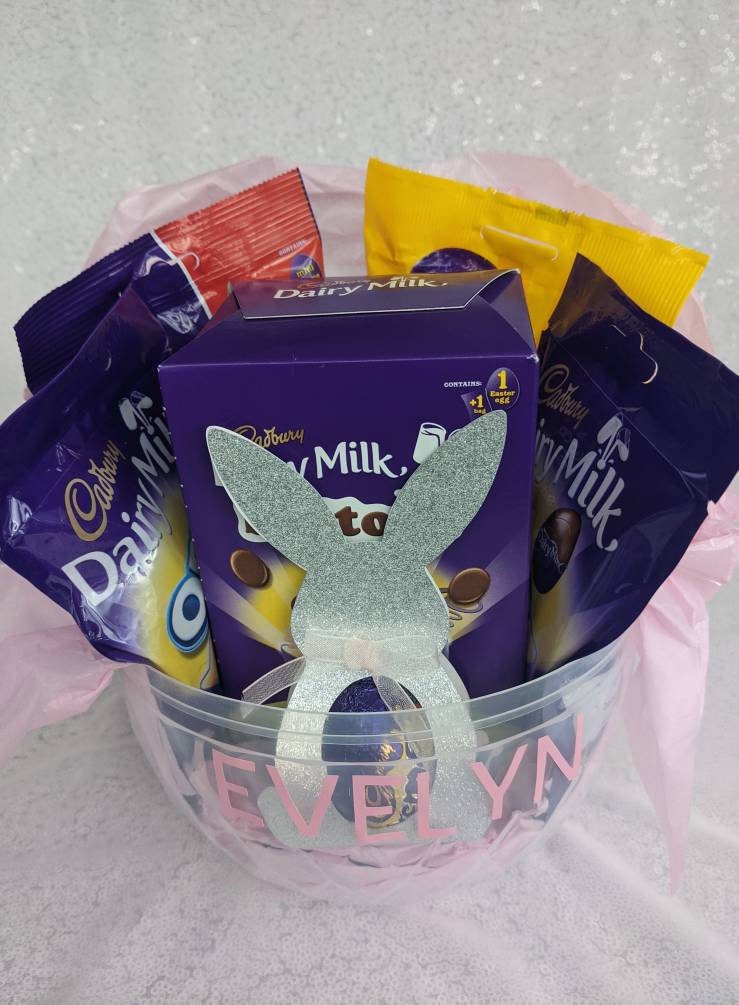 Personalised Giant Fillable Easter Egg | Easter Basket | Easter Bunny | Chocolate Egg | Easter Hamper | Child's Easter Gift | Egg Hunt