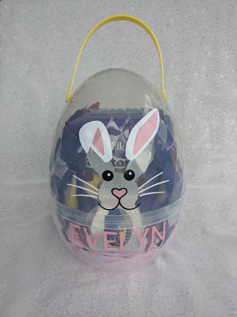 Personalised Giant Fillable Easter Egg | Easter Basket | Easter Bunny | Chocolate Egg | Easter Hamper | Child's Easter Gift | Egg Hunt