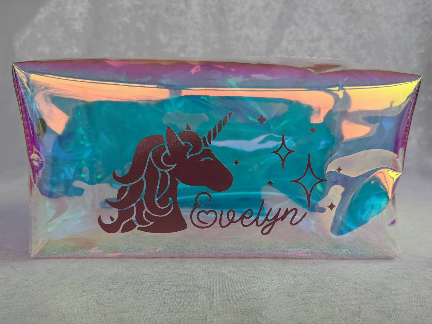 Personalised Unicorn Pencil Case | Back to School | Children's Stationary | Iridescent Pencil Case | School Supplies | Office Supplies