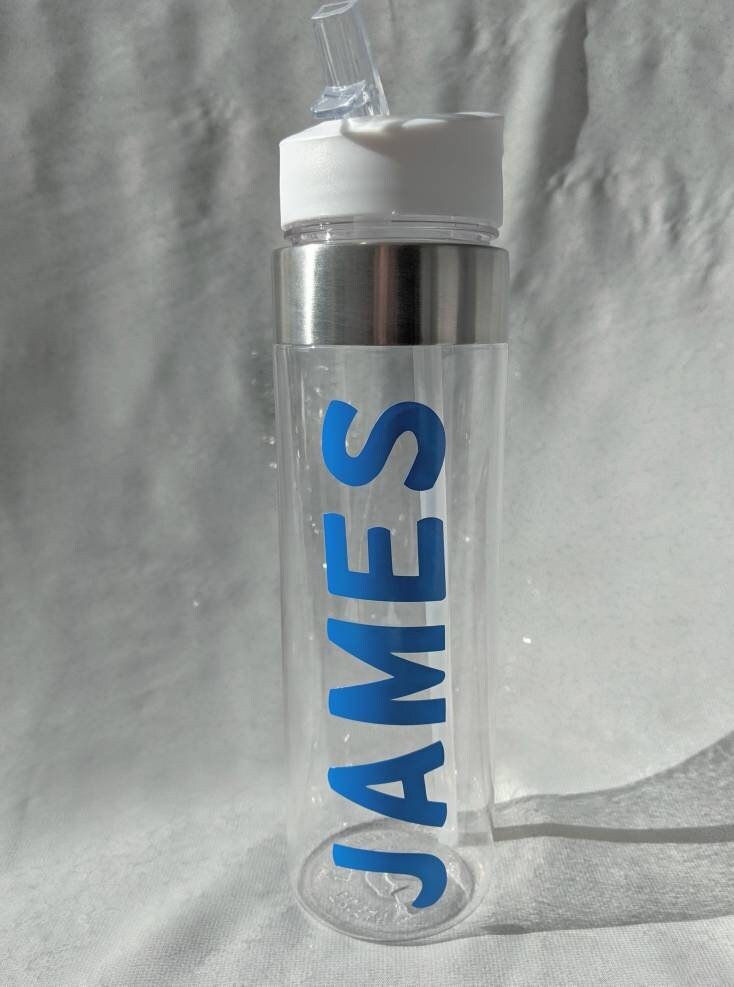 Personalised Water Bottle (500ml) | Back To School | Custom Drinks Bottle | Children's School Bottle | Named Bottle | Any Name in Any Colour