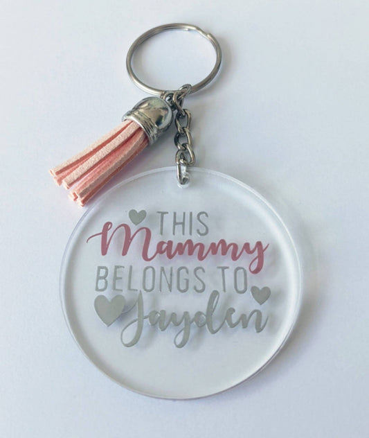 Personalised Keyring | Stocking Stuffer Ideas for Women | Bridal Gift | Personalised Keychain|  Mamma Gift | Mother Gift | Monogram